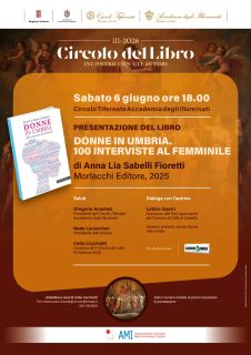 Donne in Umbria – Presentazione del libro di Anna Lia Sabelli Fioretti